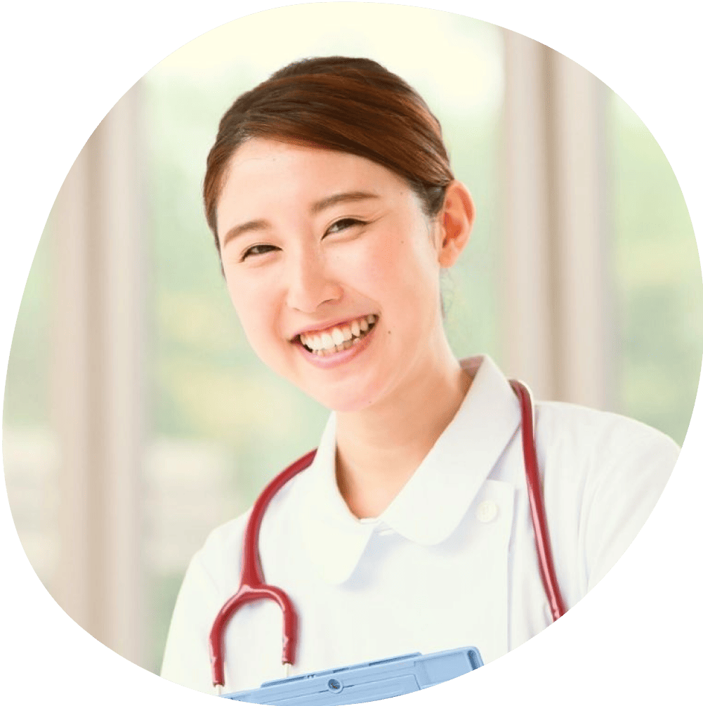 イメージ写真:笑顔の訪問看護スタッフ